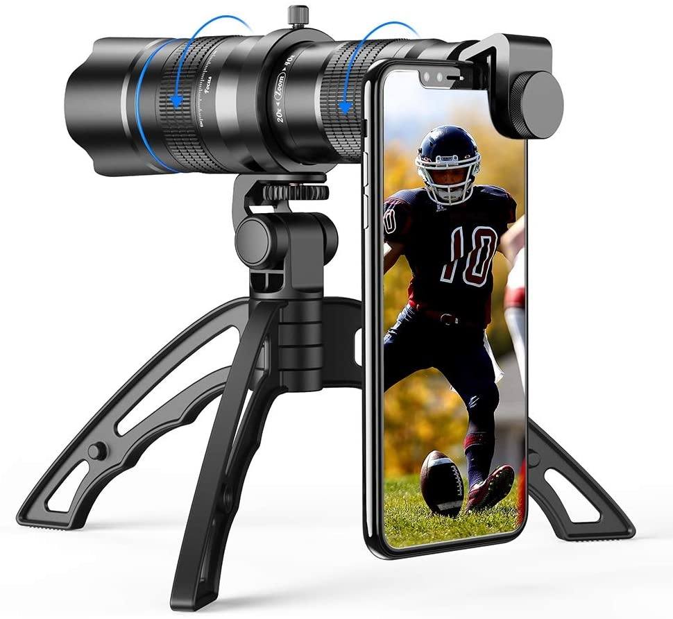 New Premium Mobile Adjustable Real 20-40X Zoom Telescope Lens Mobile Photography Accessories APEXEL 