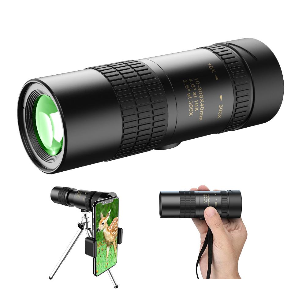 10-300X40 Zoom Monocular Telescope APEXEL 