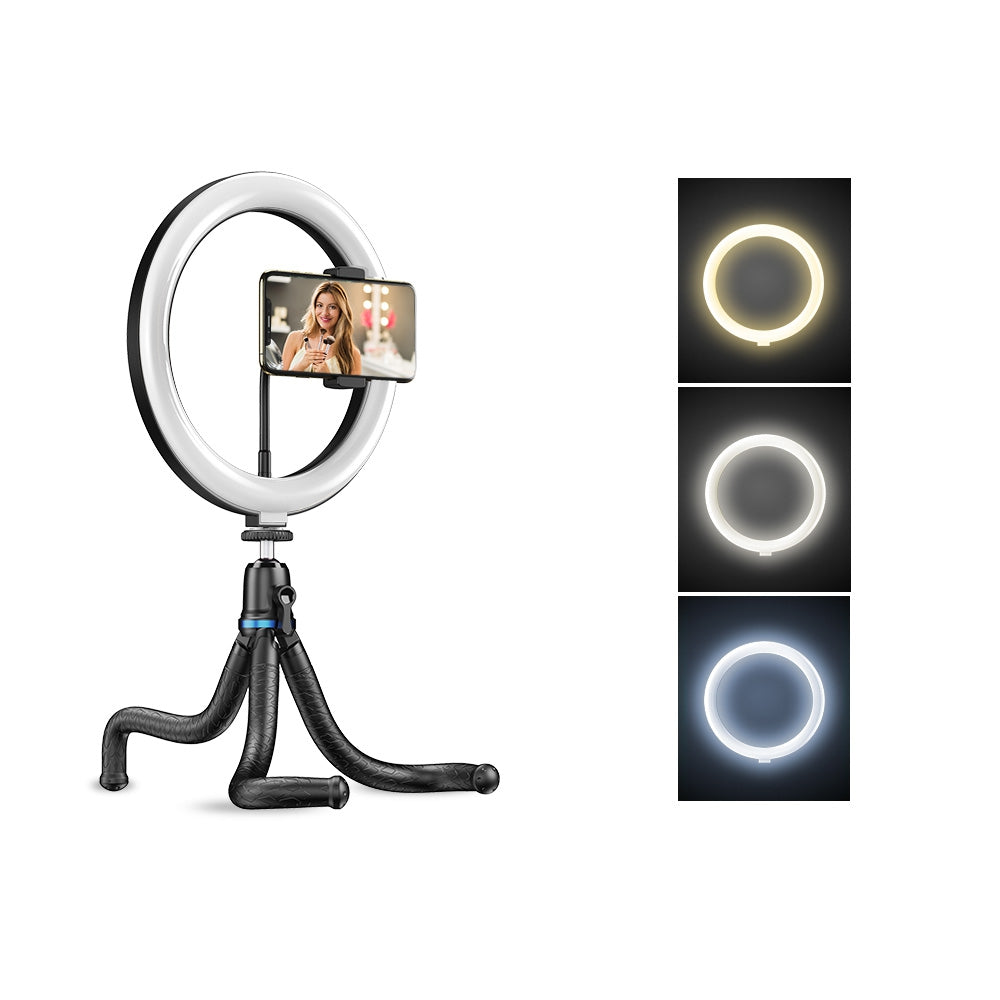 10 Inch Ring Light With Flexible Tripod APEXEL 