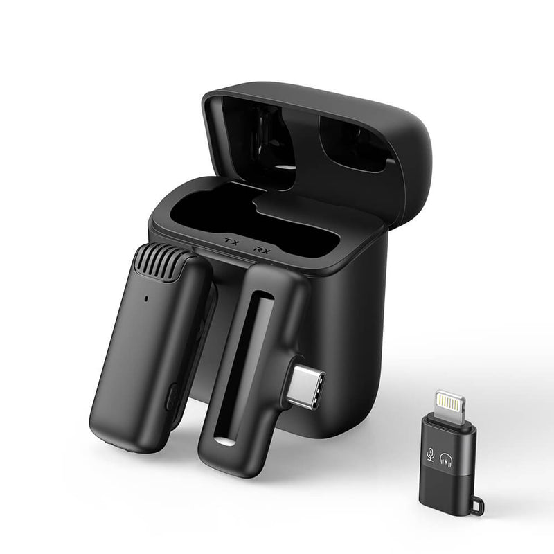 Apexel J13 3-In-1 Wireless Microphones with Smart Charging Case APEXEL APL-MIC007J12 