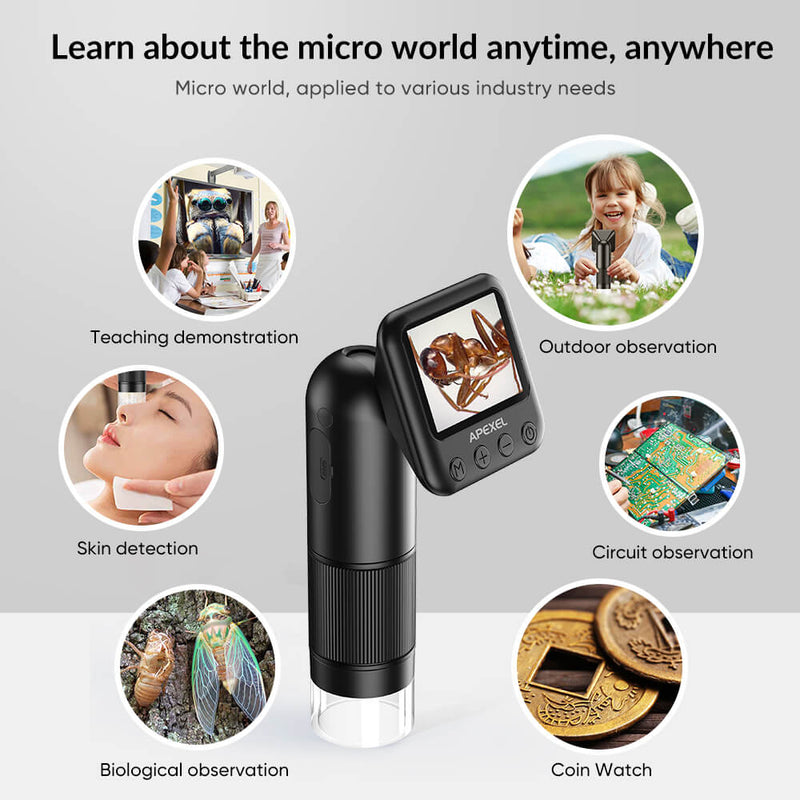 Apexel MS008 Portable Handheld Digital Microscope APEXEL 
