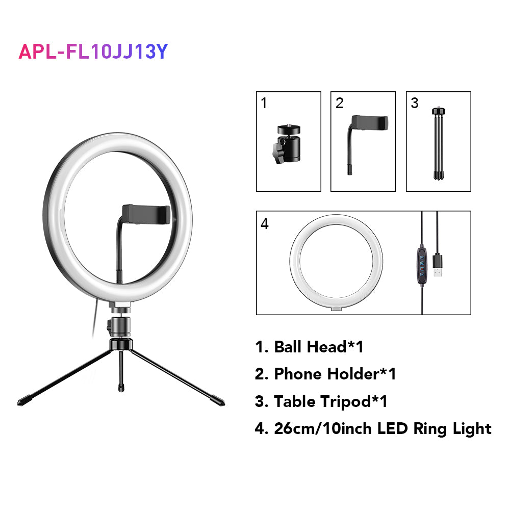 GameStop 10-in Ring Light with Desktop Stand