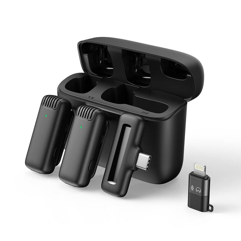 Apexel J13 3-In-1 Wireless Microphones with Smart Charging Case APEXEL APL-MIC008J13 