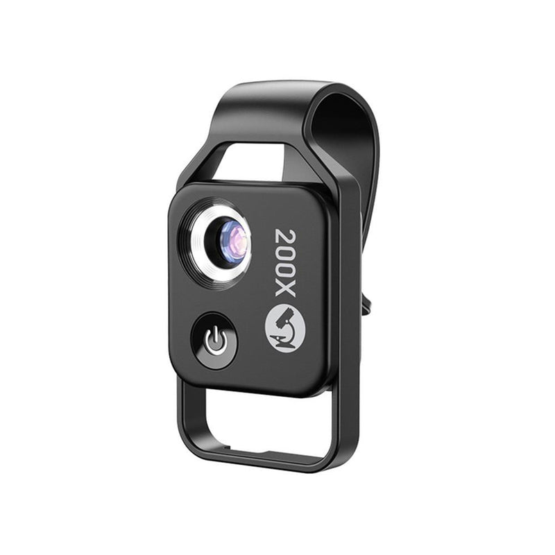 New Mobile 200X LED Microscope Lens APEXEL Black without CPL 