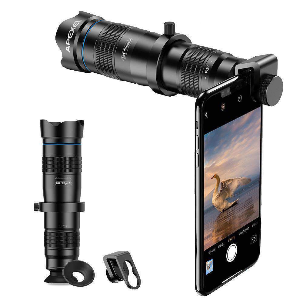 36X Zoom Phone Camera Telescope Lens for Mobile Phone APEXEL 36X Telescope without tripod 