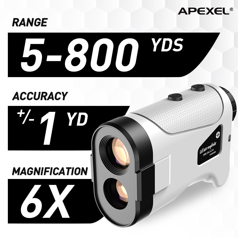 APEXEL レーザー距離計 600 メートル 800 メートル 1200 メートルレーザーゴルフ距離計メーターゴルフスポーツ、狩猟、調査 APEXEL 800