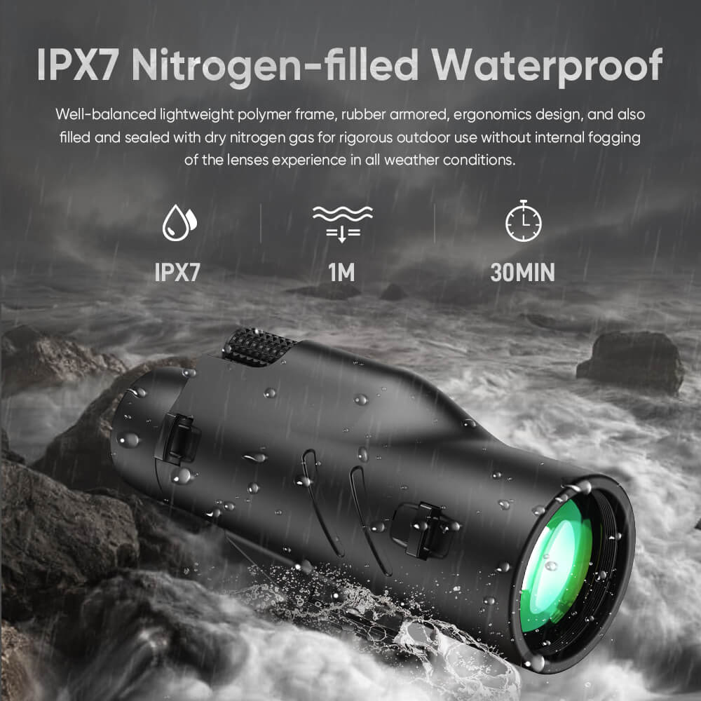 Apexel 10X50 Distance estimation Tactical Monocular Telescope APEXEL 