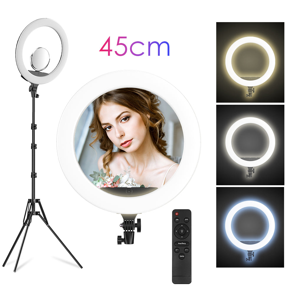 18 Inch Ring Light With 2.1M Extendable Tripod APEXEL 