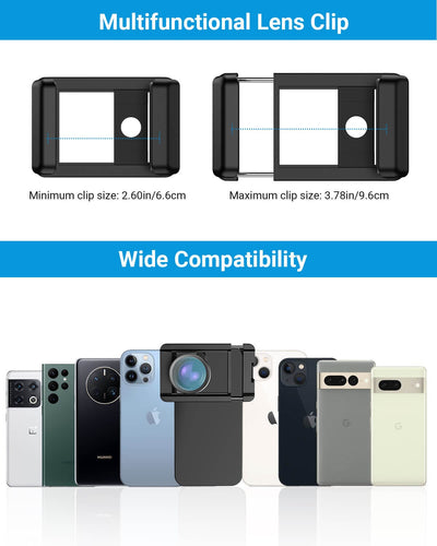 NEW 100mm Macro Phone Lens Kit with Multi-Function Lens Clip APEXEL 