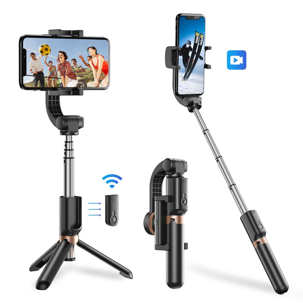 Mini Extendable 360 Degree Selfie Stick with Anti-Shaking Stabilizer One-Axis Gimbal APEXEL 