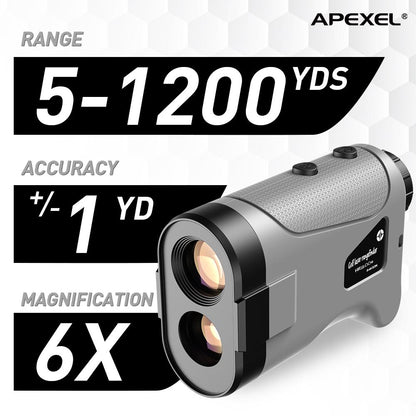APEXEL レーザー距離計 600 メートル 800 メートル 1200 メートルレーザーゴルフ距離計メーターゴルフスポーツ、狩猟、調査 APEXEL 1200