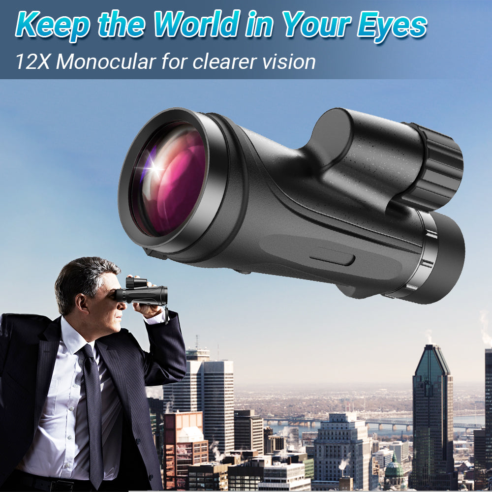 Waterproof ED 12X50 Monocular 单目镜 APEXEL 