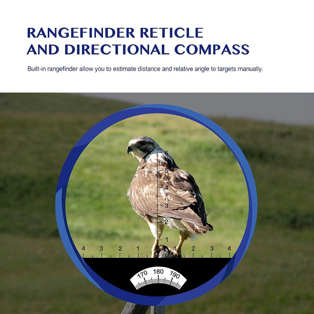 APEXEL HD 10X50 High Power Binoculars with Rangefinder Compass for Hunting Boating Bird Watching Nitrogen Floating Waterproof APEXEL 