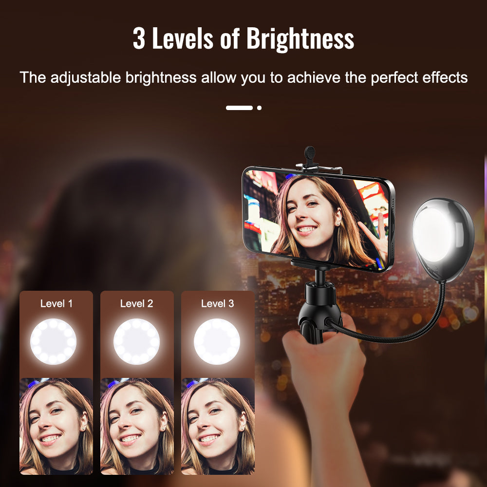 Mobile Table Tripod LED Light Mobile Photography Accessories APEXEL 