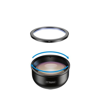 4K HD Professional 5 in 1 Lens Kit APEXEL HB5+CPL 