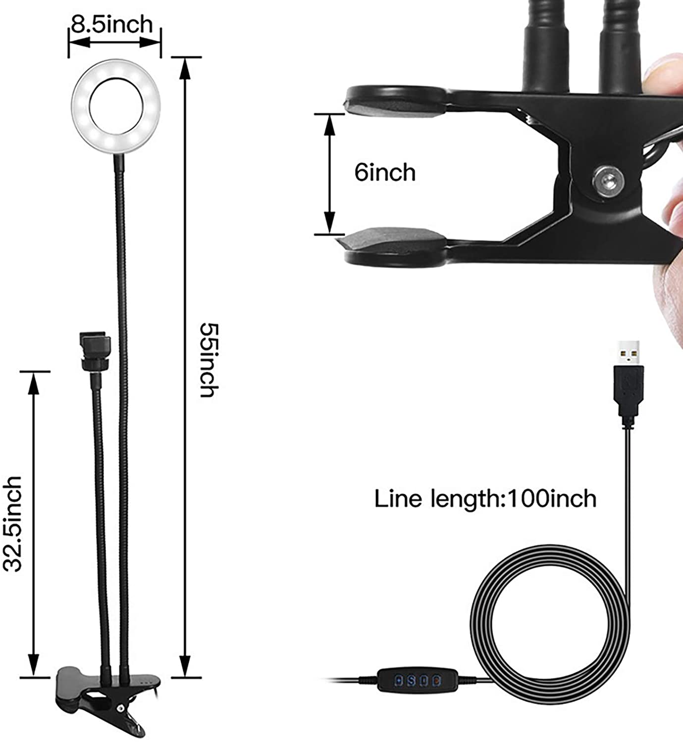 FL06 Photography Computer Monitor LED Bar Light - Apexel