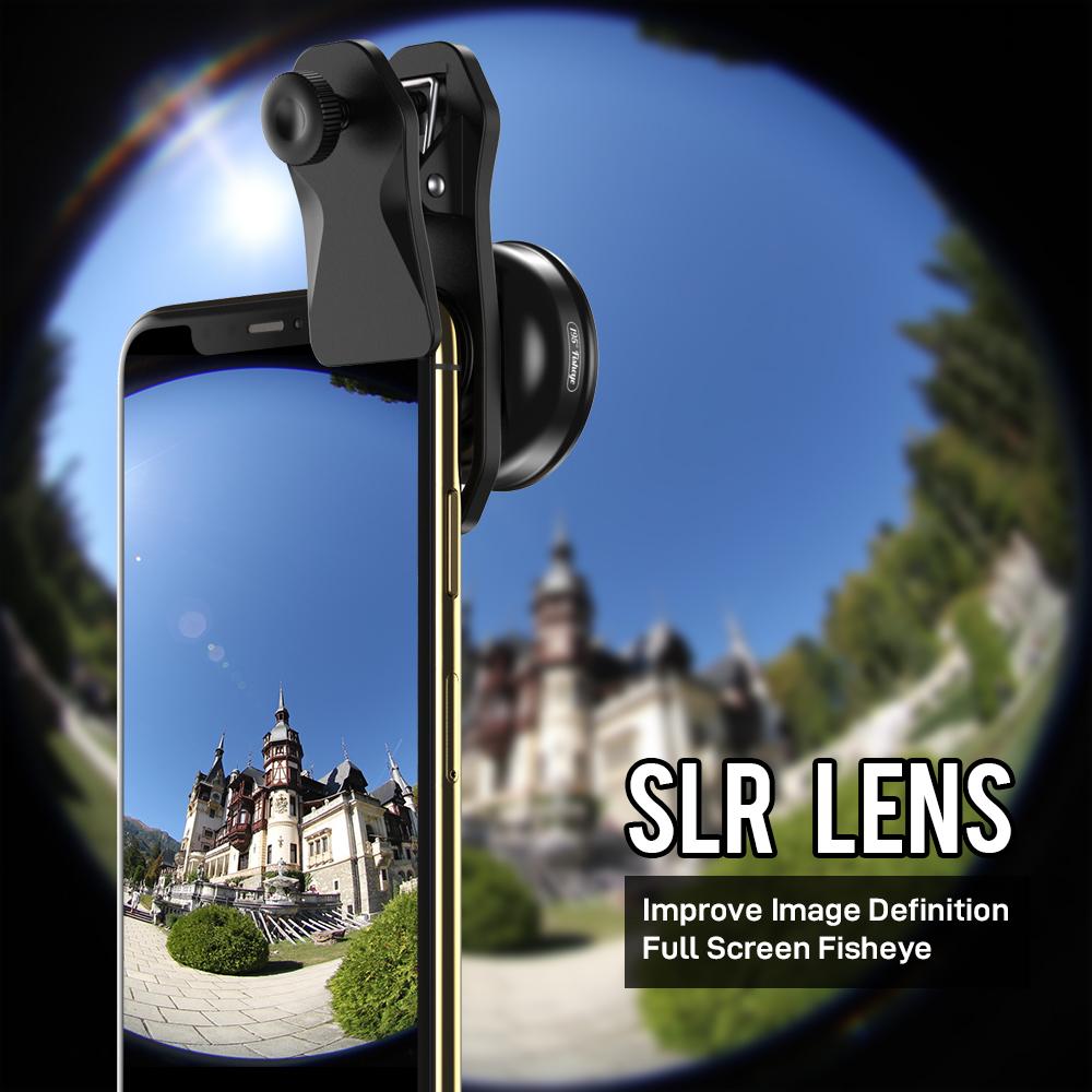 195° Fisheye Lens for Mobile Cell Phone APEXEL 