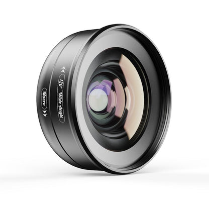 Universal Clip Optical HD Mobile Phone Camera Wide Angle Macro 2in1 Lens Kit Mobile Photography Accessories APEXEL 