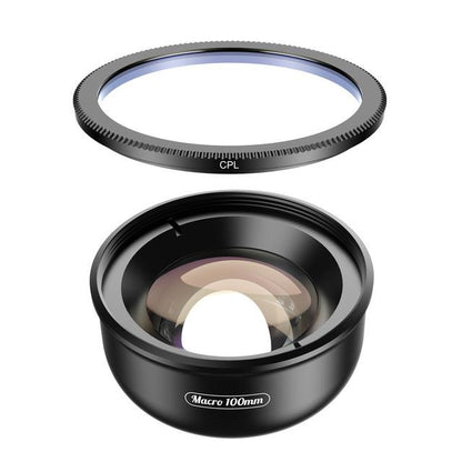 High Quality 100mm HD Phone Camera Super Macro Lens APEXEL Macro+CPL 