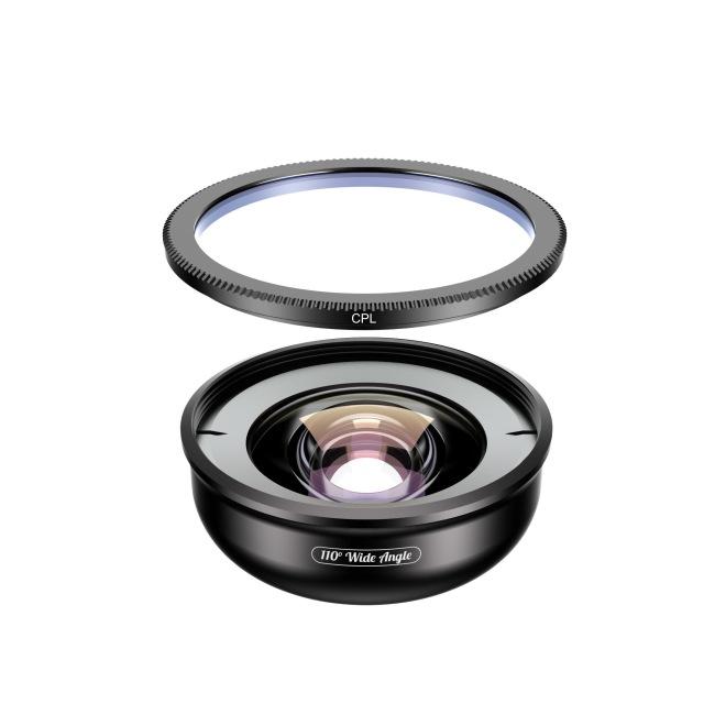 No Distortion 110° HD Wide Angle Lens for Iphone Android Mobile Phone APEXEL With CPL 
