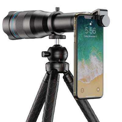 60X Monocular Telescope Lens Astronomical Zoom Extendable Tripod for Phone APEXEL 