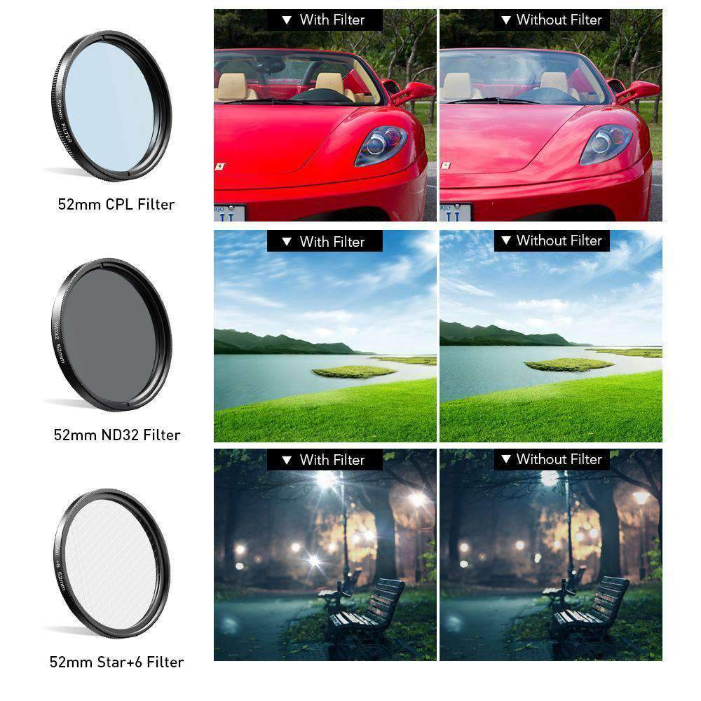Phone Lens Kits 0.45X Wide Angle Macro 37/52mm CPL ND32 Full Color Filter Mobile Photography Accessories APEXEL 