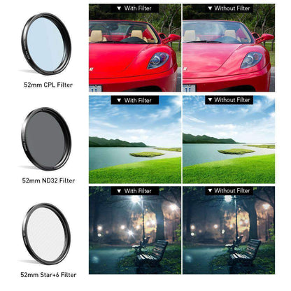 Phone Lens Kits 0.45X Wide Angle Macro 37/52mm CPL ND32 Full Color Filter Mobile Photography Accessories APEXEL 
