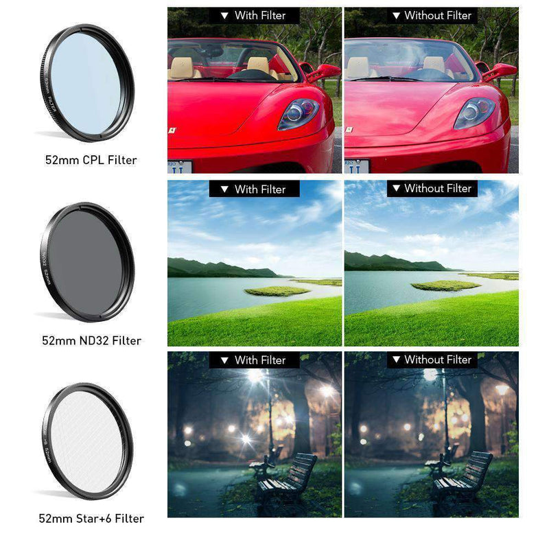 Phone Lens Kits 0.45X Wide Angle Macro 37/52mm CPL ND32 Full Color Filter Mobile Photography Accessories APEXEL 