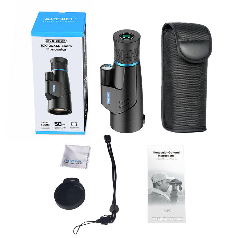 HD Zoom 10-20X Monocular Telescope 光学器件 APEXEL 