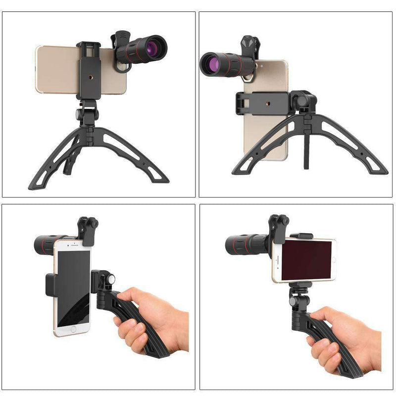 18X Telescope Fisheye Wide Angle Macro 4in1 Lens Kit With Tripod Clip APEXEL 
