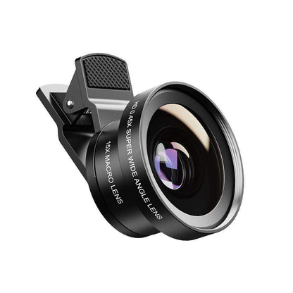 Phone Lens Kits 0.45X Super Wide Angle Macro 37/52mm CPL ND32 Grad Color Filter Mobile Photography Accessories APEXEL 